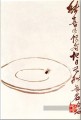 Qi Baishi fliegen auf einer Platte alte China Tinte